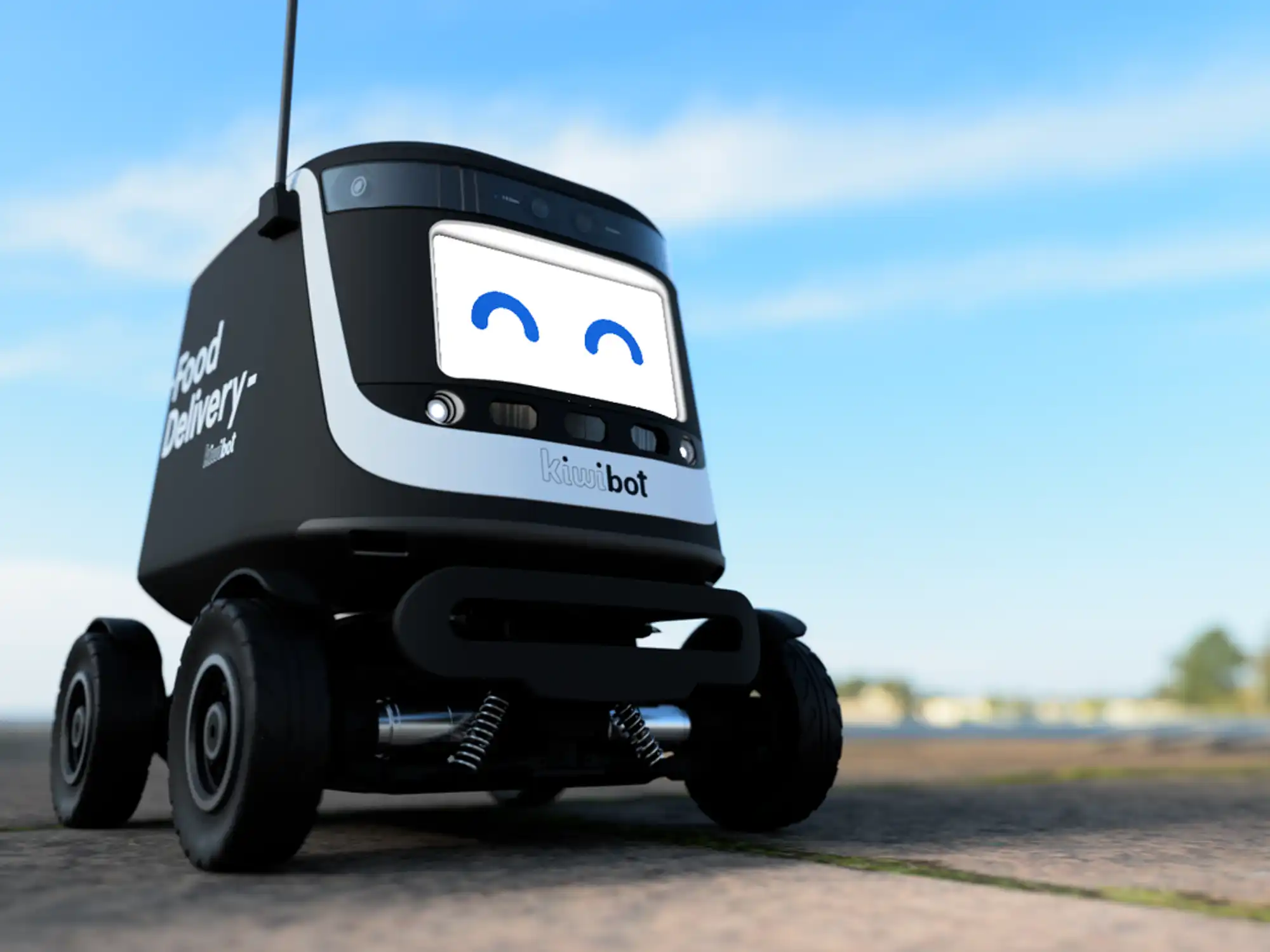 Autonomous delivery robot on urban route